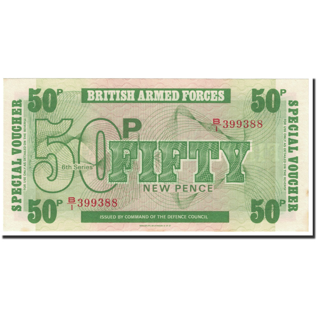 Banconote, Gran Bretagna, 50 New Pence, 1972, KM:M49, Undated (1972), SPL-