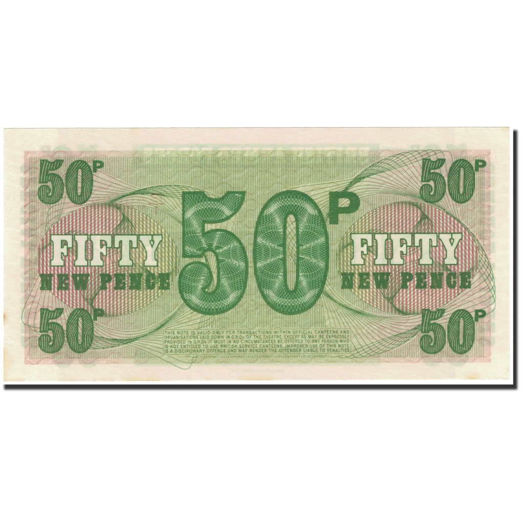 Banconote, Gran Bretagna, 50 New Pence, 1972, KM:M49, Undated (1972), SPL-