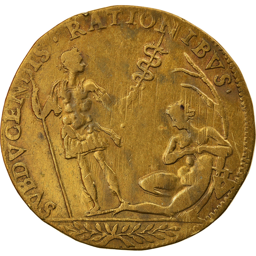 France, Jeton, Henri III, Chambre des Comptes, History, TB+, Laiton