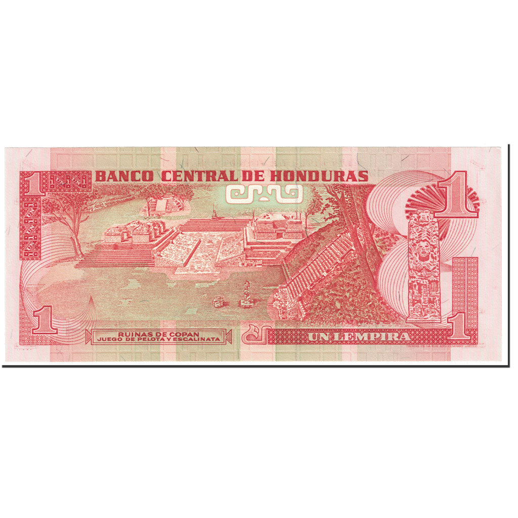 Banknote, Honduras, 1 Lempira, 1989, 1989-03-30, KM:68c, UNC(65-70)