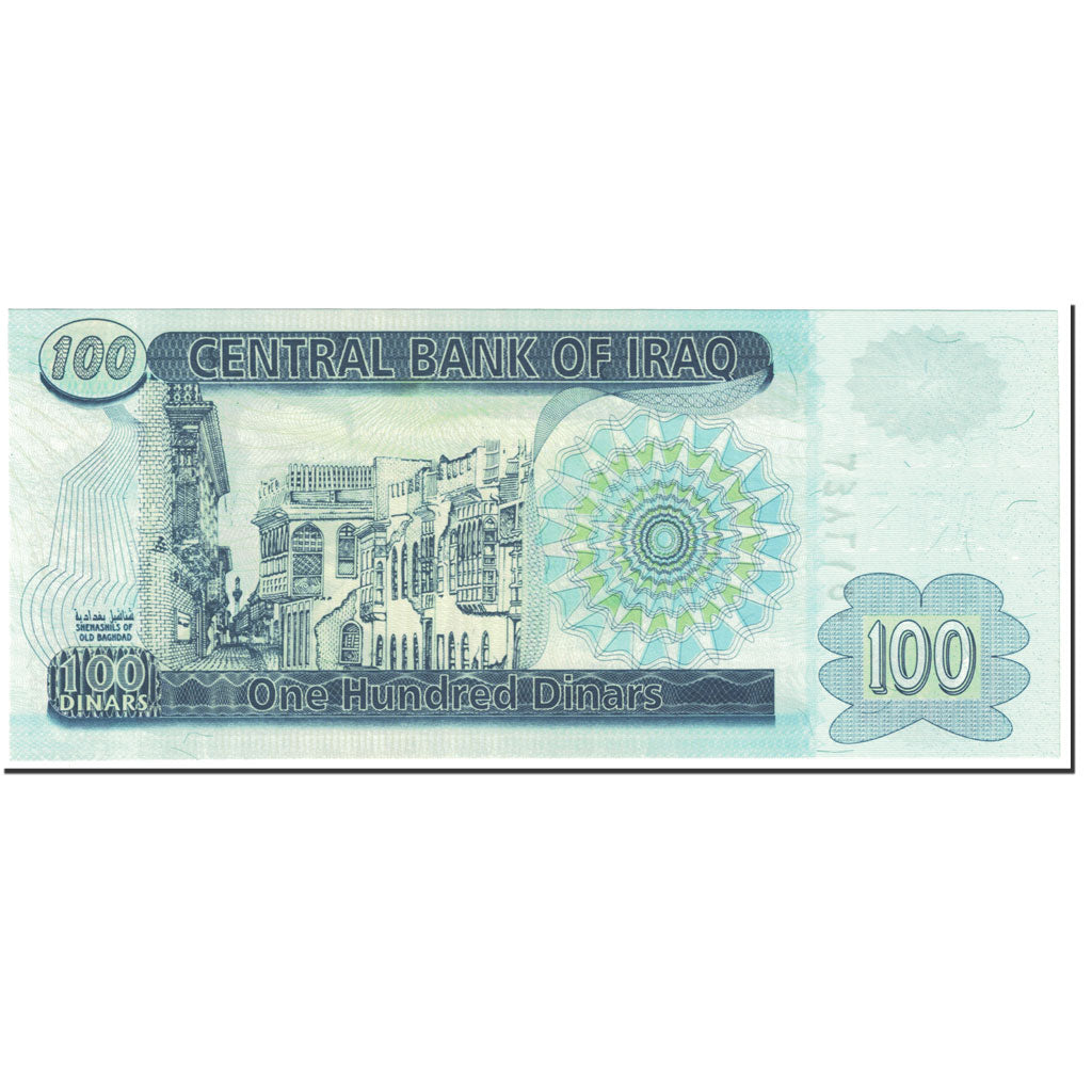 Banknote, Iraq, 100 Dinars, 2002, Undated (2002), KM:87, UNC(65-70)