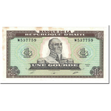Banknote, Haiti, 1 Gourde, 1989, Undated (1989), KM:253a, AU(55-58)