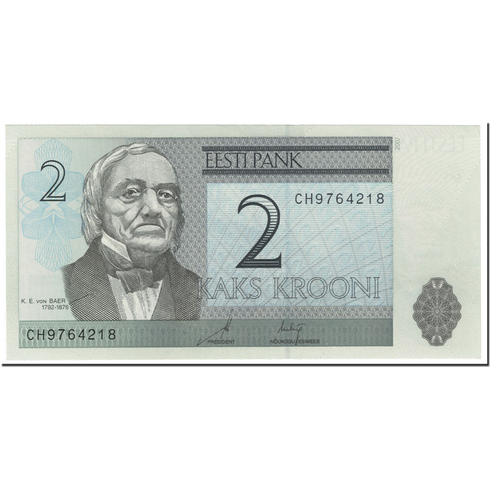 Banknote, Estonia, 2 Krooni, 2007, Undated (2007), KM:85b, UNC(65-70)