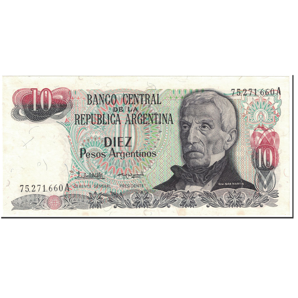 Banconote, Argentina, 10 Pesos Argentinos, 1984, KM:313a, Undated (1984), SPL+