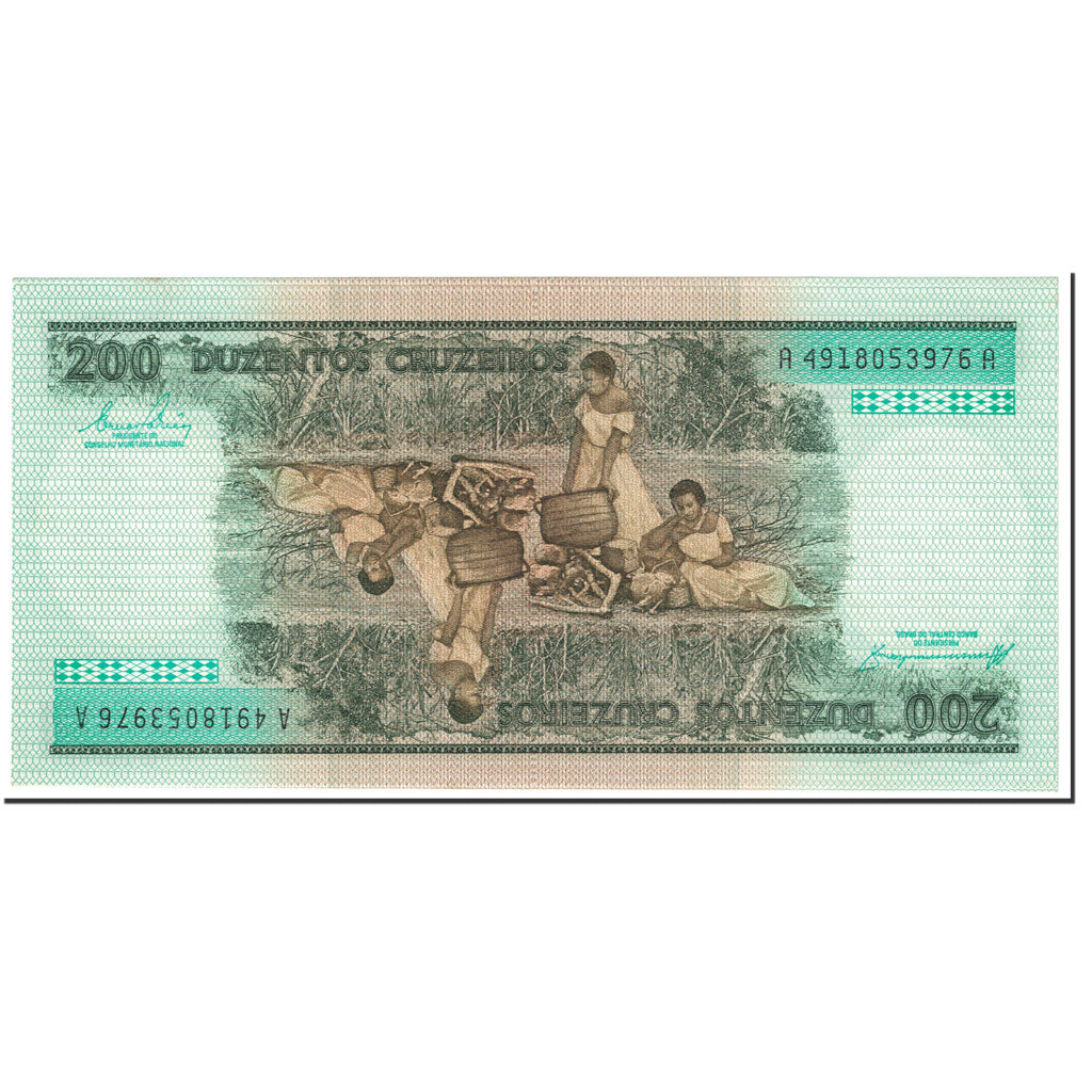 Banconote, Brasile, 200 Cruzeiros, 1984, KM:199b, Undated (1984), SPL+