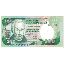 Banknote, Colombia, 200 Pesos Oro, 1992, 1992-08-10, KM:429A, UNC(65-70)