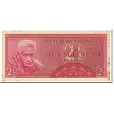 Banknote, Indonesia, 2 1/2 Rupiah, 1956, Undated (1956), KM:75, EF(40-45)