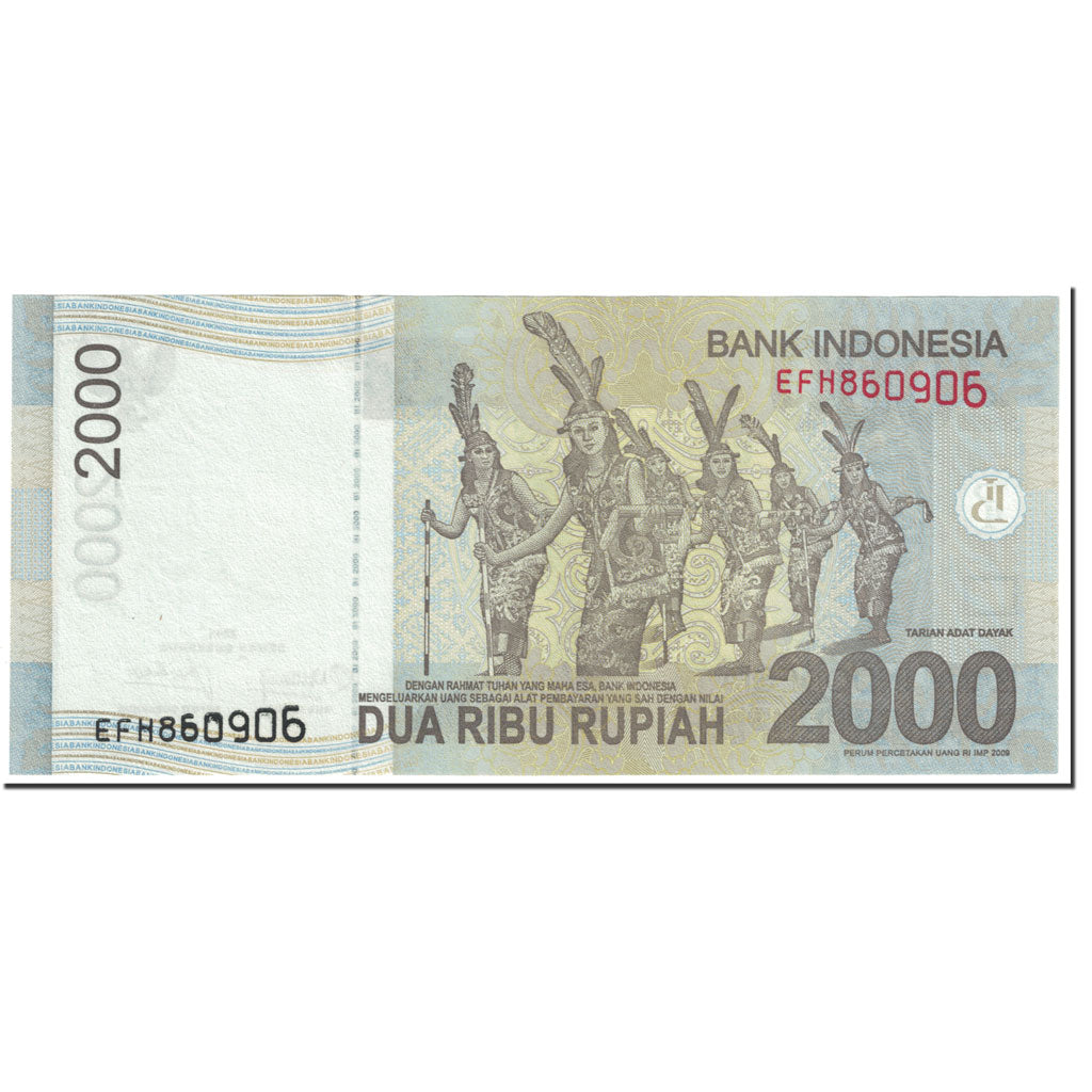 Geldschein, Indonesien, 2000 Rupiah, 2011, Undated (2011), KM:148c, UNZ