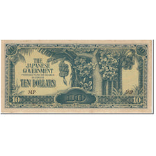Billete, 10 Dollars, 1944, MALAYA, KM:M7c, Undated (1944), EBC+