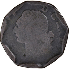 Coin, France, Sol à l'Ecu, 177[?], Palet de Jeu, VG(8-10), Copper