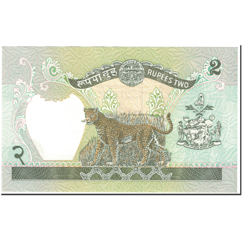 Banconote, Nepal, 2 Rupees, 2000, KM:29b, UNDATED (2000), FDS