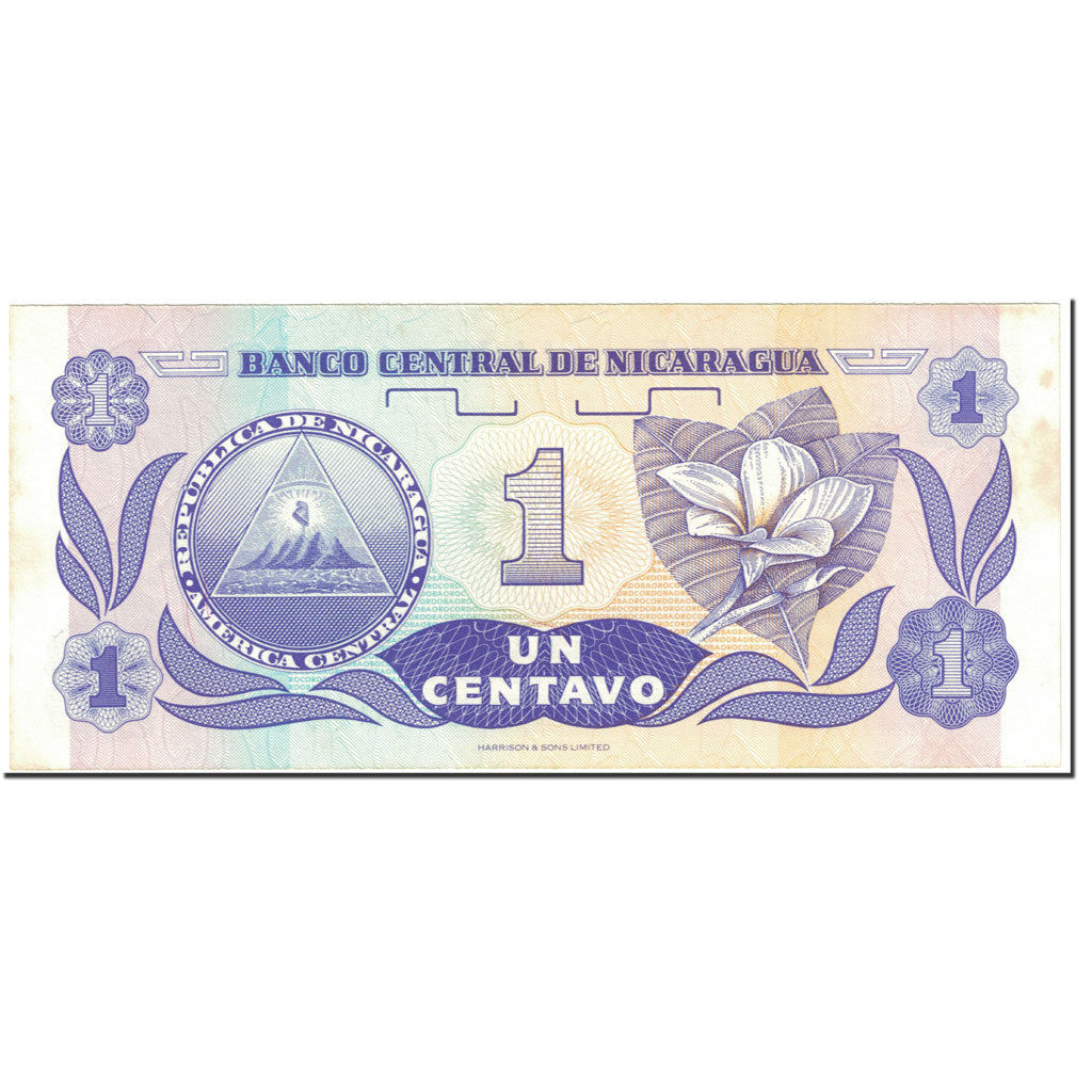 Billet, Nicaragua, 1 Centavo, 1991, Undated (1991), KM:167, SUP+
