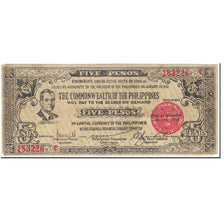 Banknote, Philippines, 5 Pesos, 1942, 1942-01-20, KM:S648b, EF(40-45)