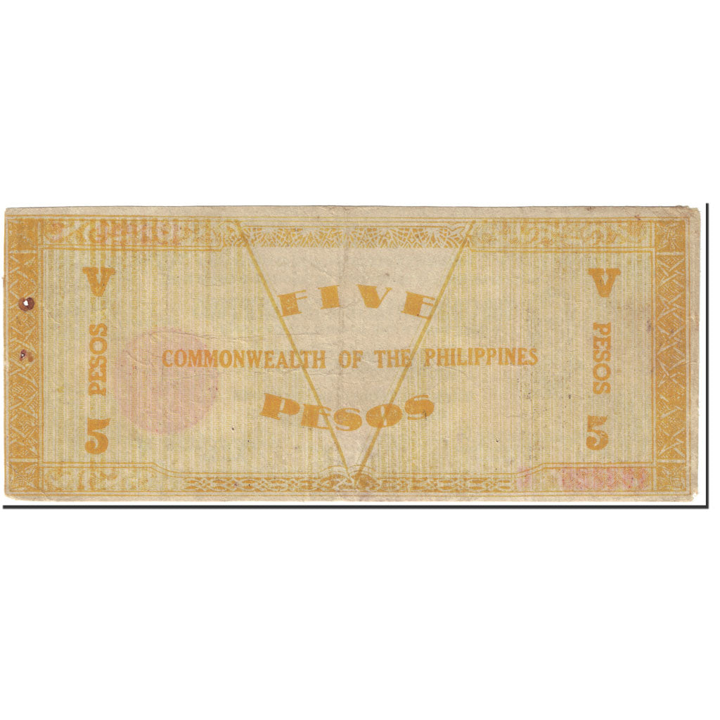 Banknote, Philippines, 5 Pesos, 1942, 1942-01-20, KM:S648b, EF(40-45)