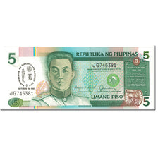 Banknote, Philippines, 5 Piso, 1987, 1987-10-18, KM:176a, UNC(65-70)