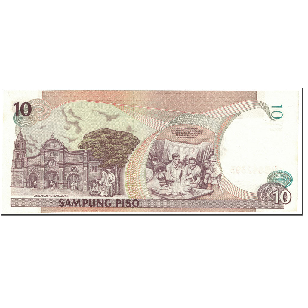 Banknote, Philippines, 10 Piso, 2001, Undated (2001), KM:187f, UNC(65-70)