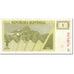 Banknote, Slovenia, 1 (Tolar), 1990, UNdated (1990), KM:1a, EF(40-45)