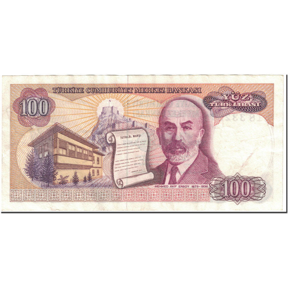 Biljet, Turkije, 100 Lira, 1989, Old Date 1970-10-14, KM:194b, SPL
