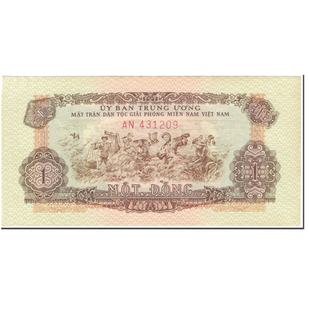Banknote, South Viet Nam, 1 D<ox>ng, 1963, Undated (1963), KM:R4, AU(55-58)