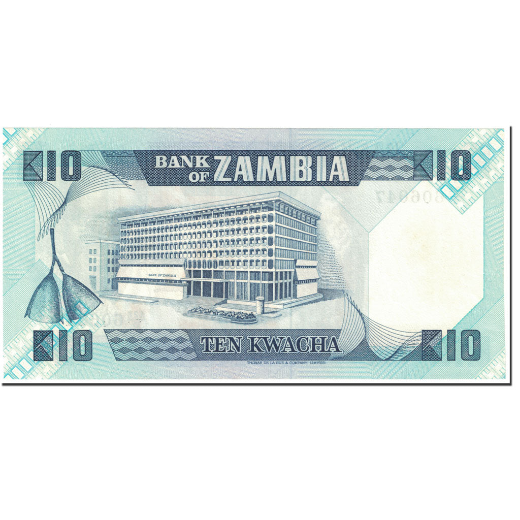 Banconote, Zambia, 10 Kwacha, 1986-1988, KM:26e, Undated (1986-1988), FDS