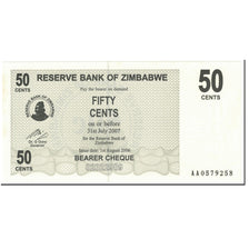Banknote, Zimbabwe, 50 Cents, 2006, 2006-08-01, KM:36, UNC(64)