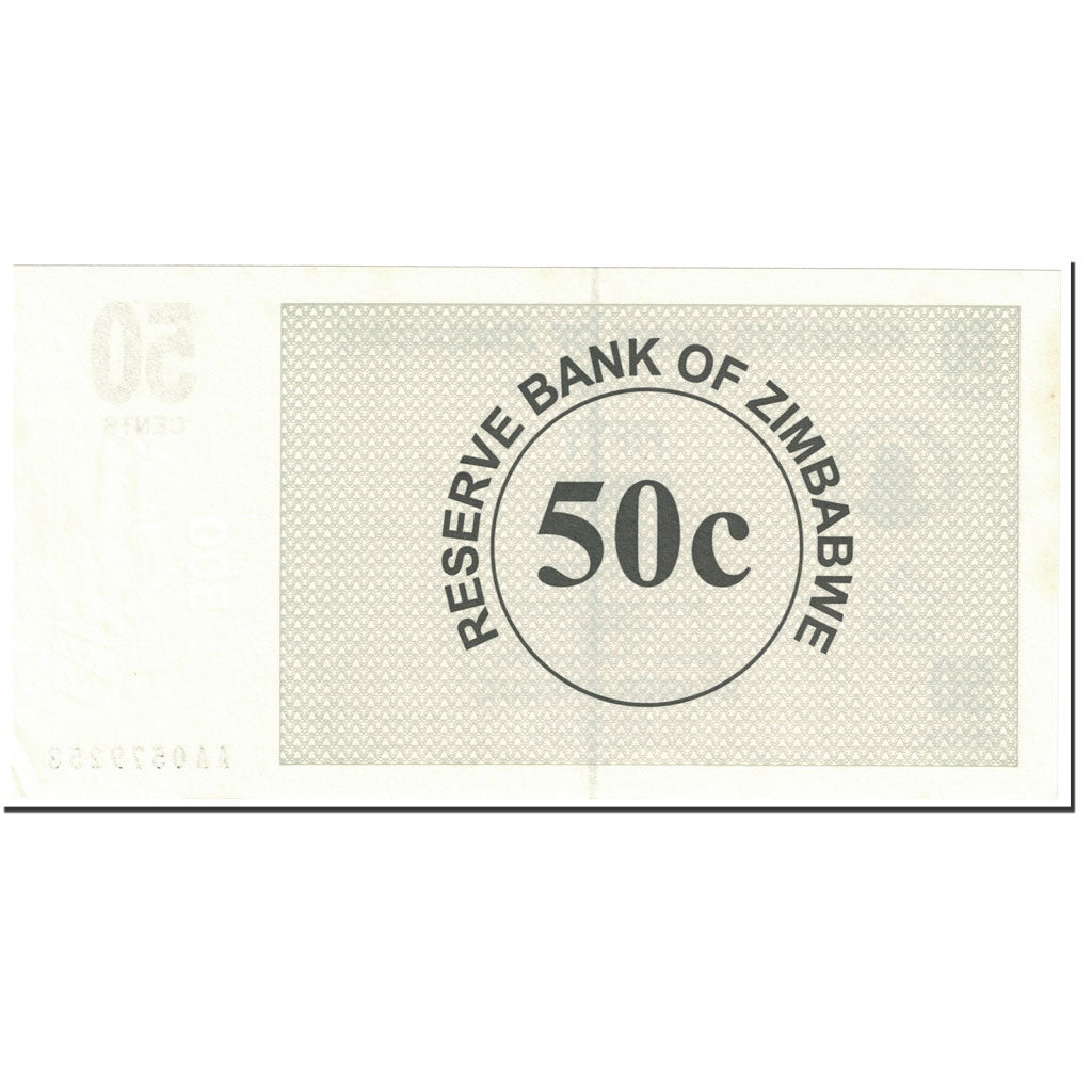 Banknote, Zimbabwe, 50 Cents, 2006, 2006-08-01, KM:36, UNC(64)
