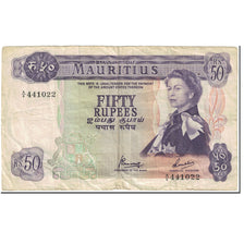 Banknote, Mauritius, 50 Rupees, 1967, Undated (1967), KM:33c, VF(30-35)