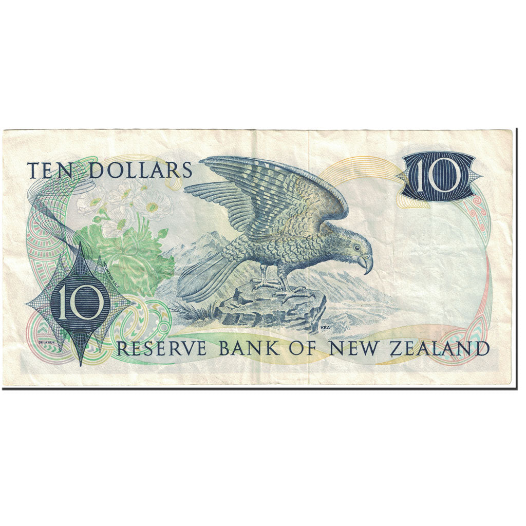 Banconote, Nuova Zelanda, 10 Dollars, 1977-1981, KM:166d, Undated (1977-1981)