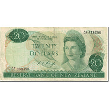 Biljet, Nieuw Zeeland, 20 Dollars, 1975, Undated (1975), KM:167c, TB