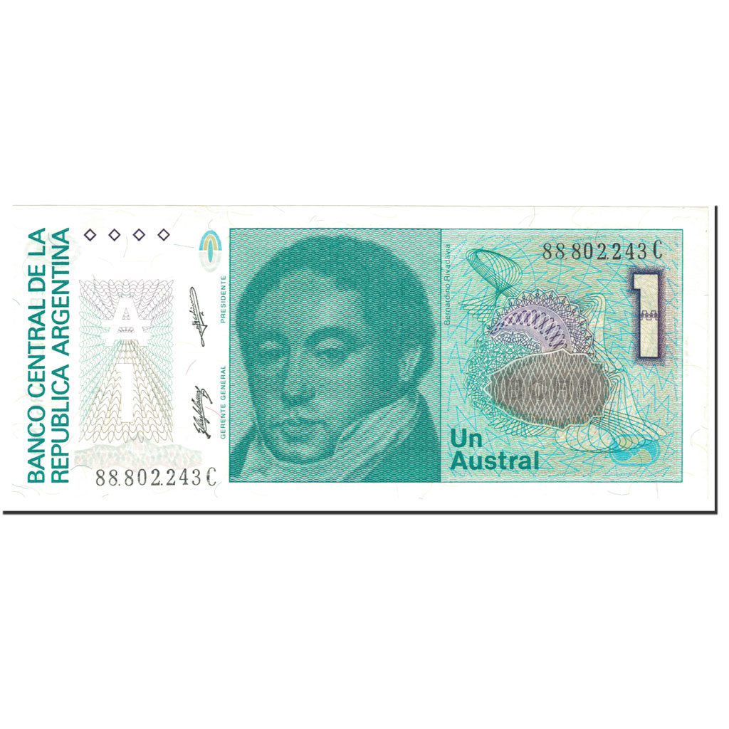 Billet, Argentine, 1 Austral, 1988, Undated (1988), KM:323b, SPL+