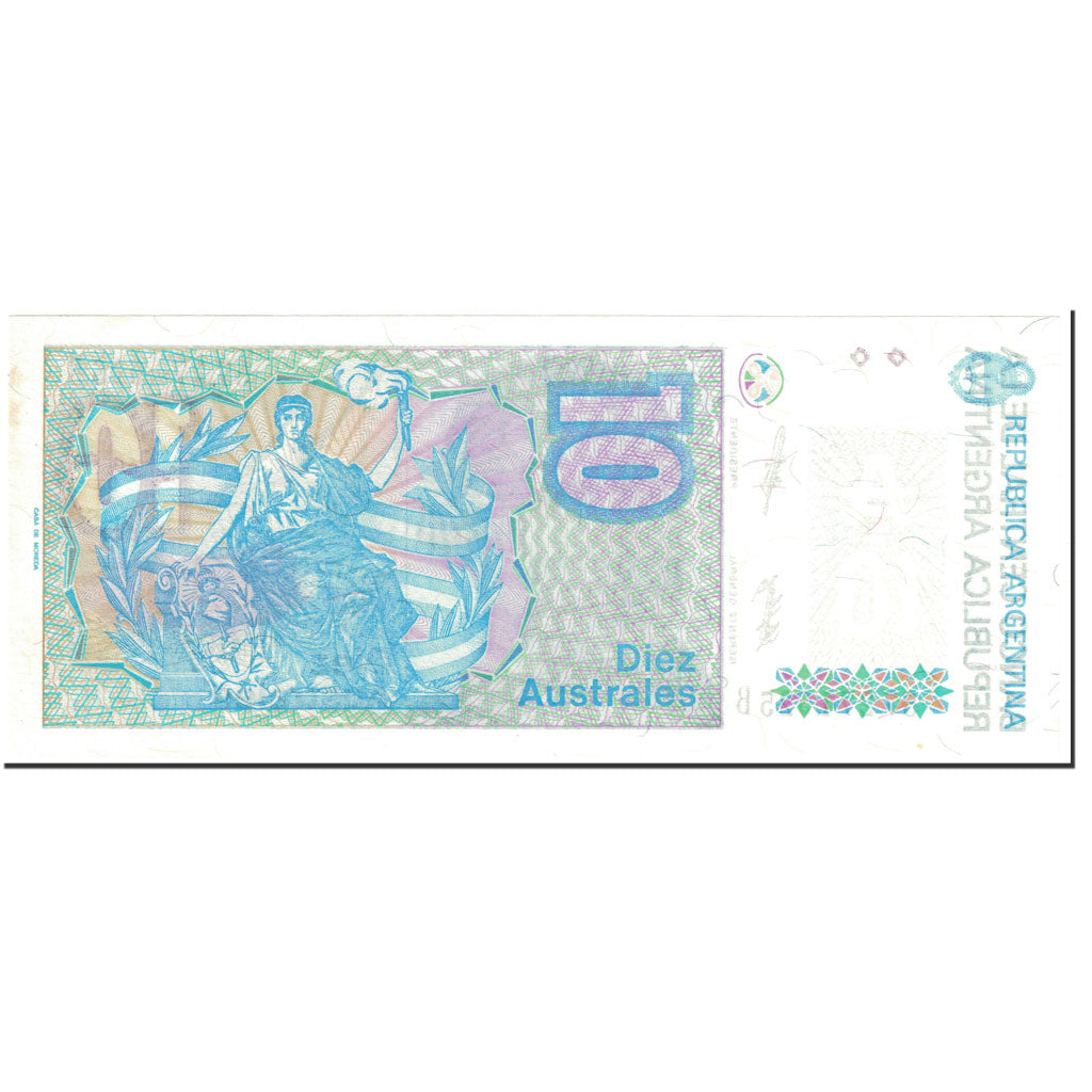 Billet, Argentine, 10 Australes, 1988, Undated (1988), KM:325b, SPL+