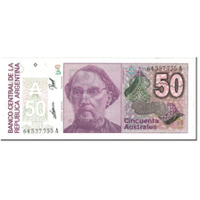 Banknote, Argentina, 50 Australes, 1989, Undated (1989), KM:326b, UNC(64)