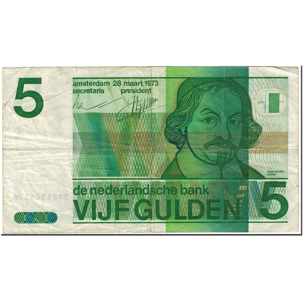 Banknote, Netherlands, 5 Gulden, 1973, 1973-03-28, KM:95a, VF(20-25)