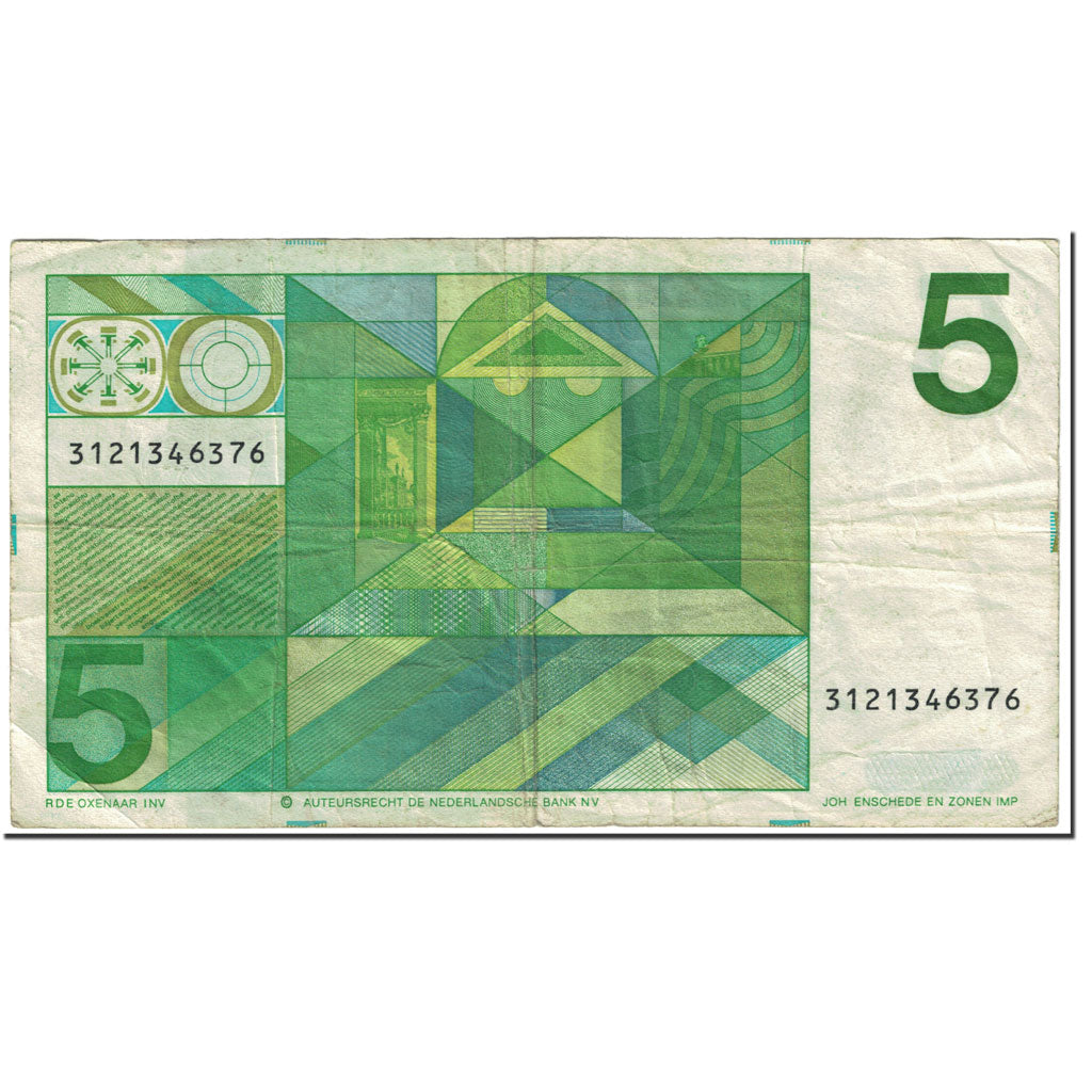 Banknote, Netherlands, 5 Gulden, 1973, 1973-03-28, KM:95a, VF(20-25)