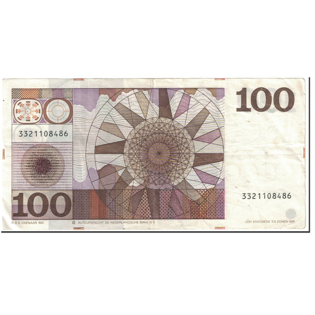Banknote, Netherlands, 100 Gulden, 1970, 1970-05-14, KM:93a, VF(30-35)