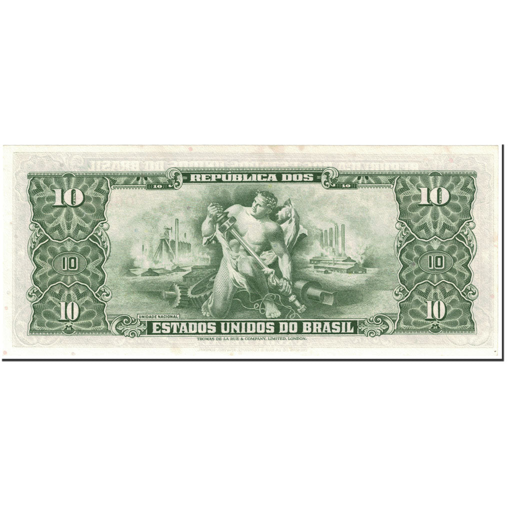 Banconote, Brasile, 1 Centavo on 10 Cruzeiros, 1966, KM:183a, Undated (1966)