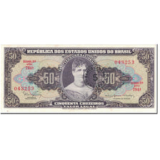 Banknote, Brazil, 5 Centavos on 50 Cruzeiros, 1966-67, Undated (1966-67)