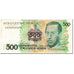 Billet, Brésil, 500 Cruzeiros on 500 Cruzados Novos, 1990, UNdated (1990)