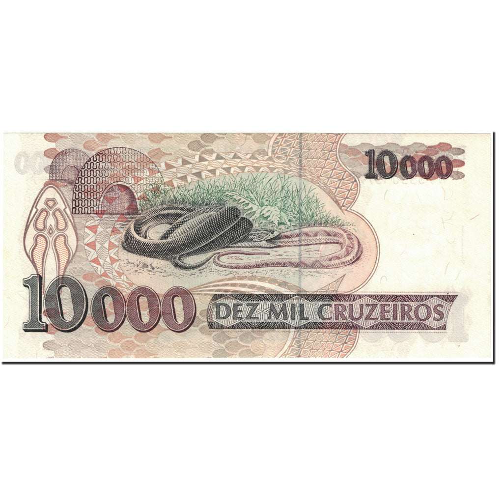 Banknote, Brazil, 10,000 Cruzeiros, 1993, Undated (1993), KM:233c, UNC(65-70)