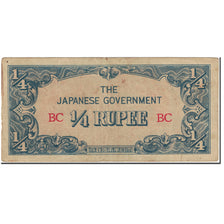 Banknote, Burma, 1/4 Rupee, 1942, Undated (1942), KM:12a, EF(40-45)