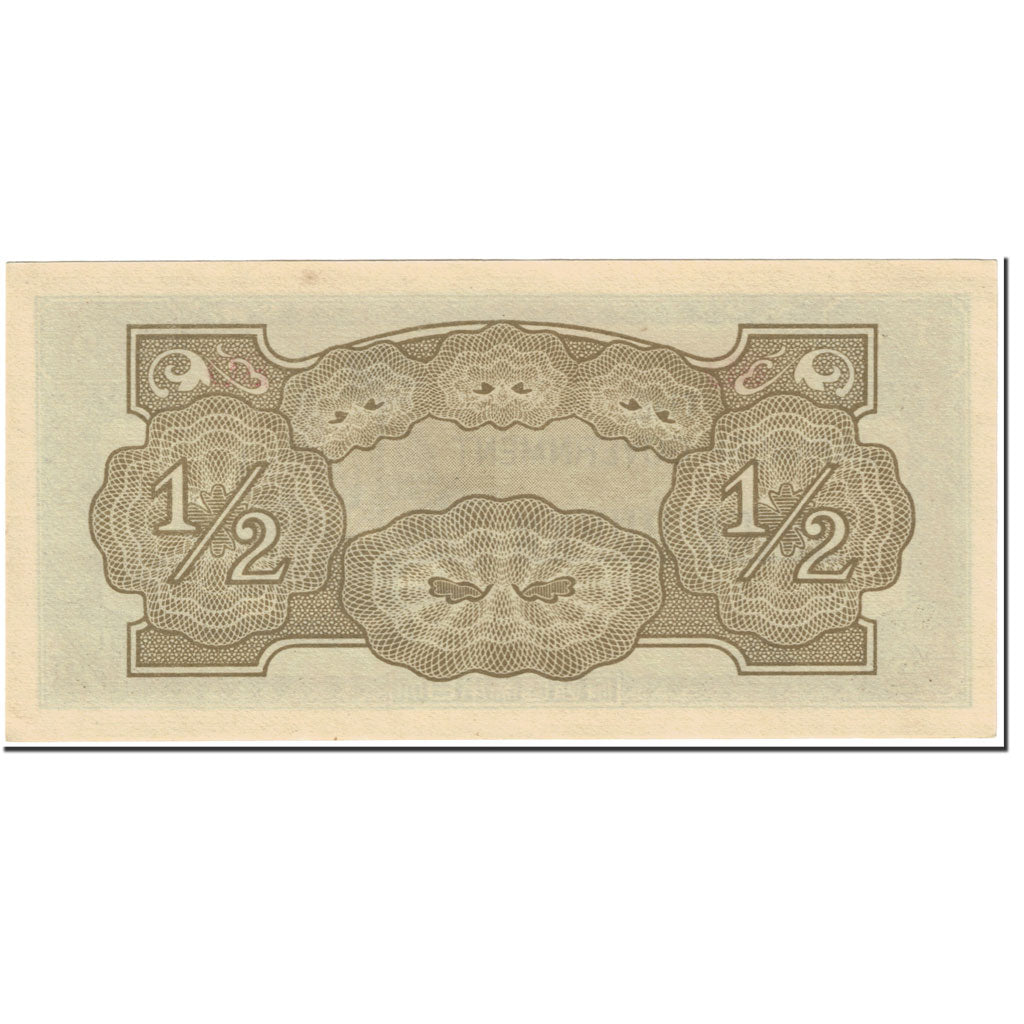 Billete, 1/2 Rupee, 1942, Birmania, KM:13b, Undated (1942), UNC
