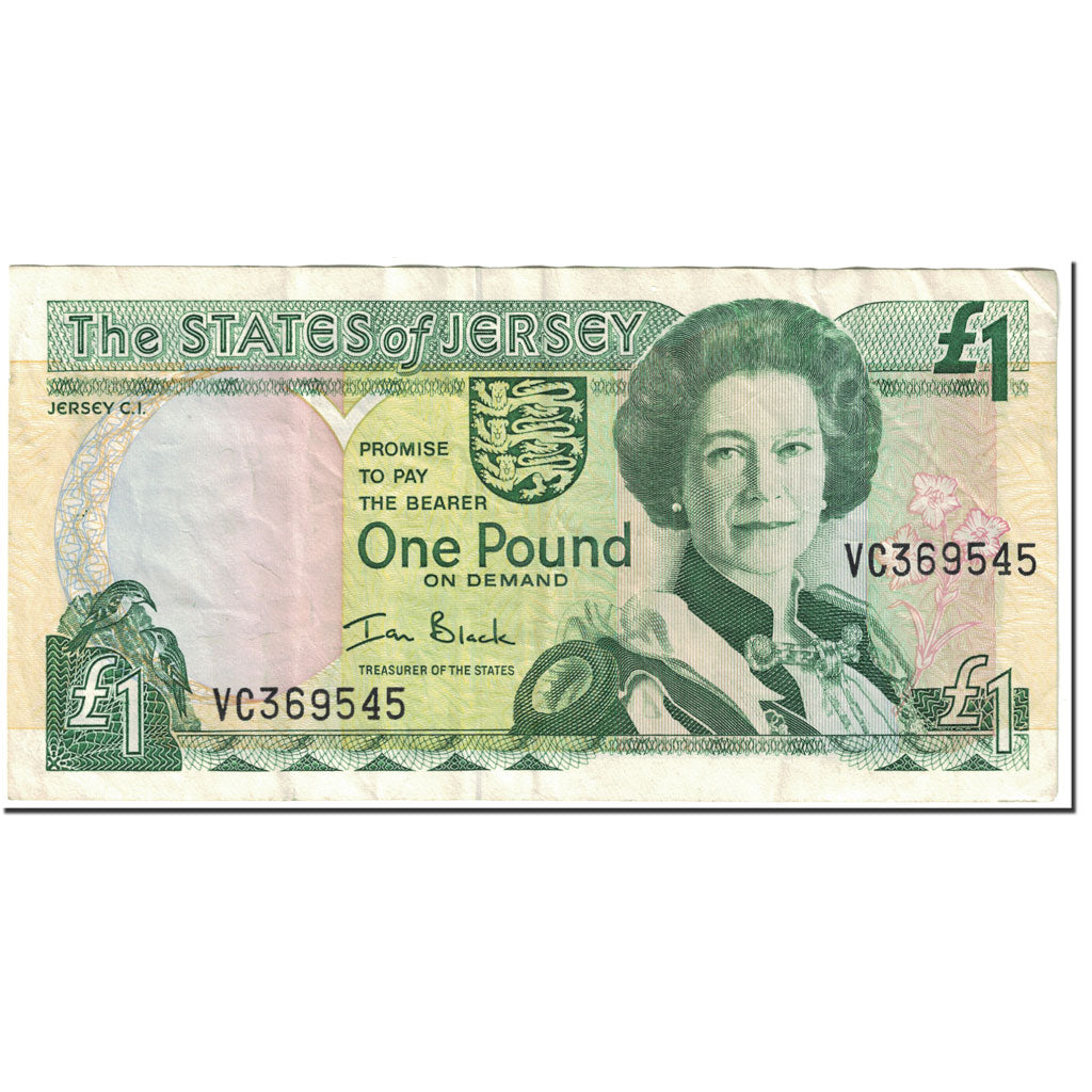 Billete, 1 Pound, 2000, Jersey, KM:26a, UNDATED (2000), MBC