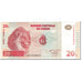 Billet, Congo Democratic Republic, 20 Francs, 1997, 1997-11-01, KM:88a, NEUF