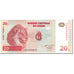 Banknote, Congo Democratic Republic, 20 Francs, 1997, 1997-11-01, KM:88a