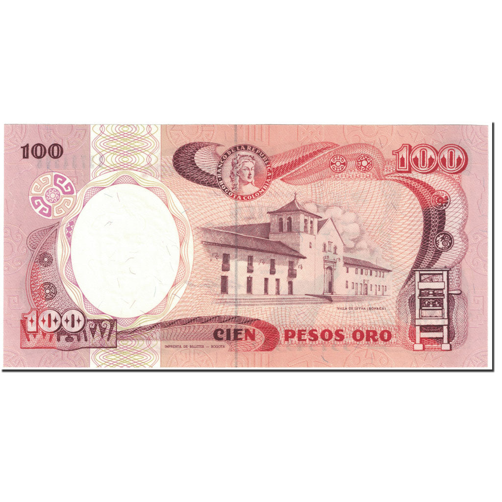 Banknote, Colombia, 100 Pesos Oro, 1988, 1988-10-12, KM:426c, UNC(65-70)