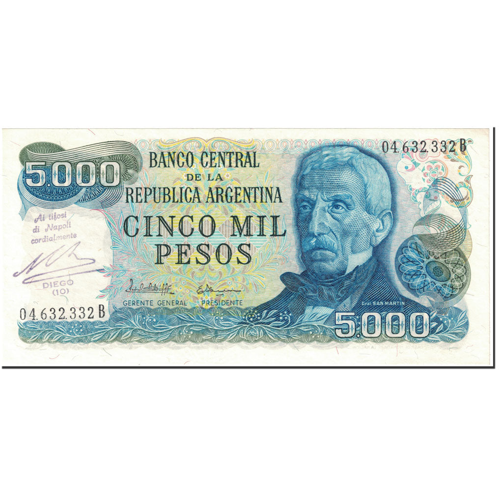 Banconote, Argentina, 5000 Pesos, 1981, Undated (1981), KM:305b, SPL-