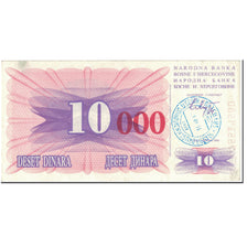 Biljet, Bosnië - Herzegovina, 10,000 Dinara, 1993, 1993-10-15, KM:53b, SUP+