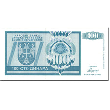 Billet, Bosnia - Herzegovina, 100 Dinara, 1992, Undated (1992), KM:135a, NEUF