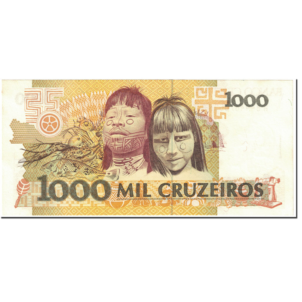 Banconote, Brasile, 1000 Cruzeiros, 1991, Undated (1991), KM:231c, SPL