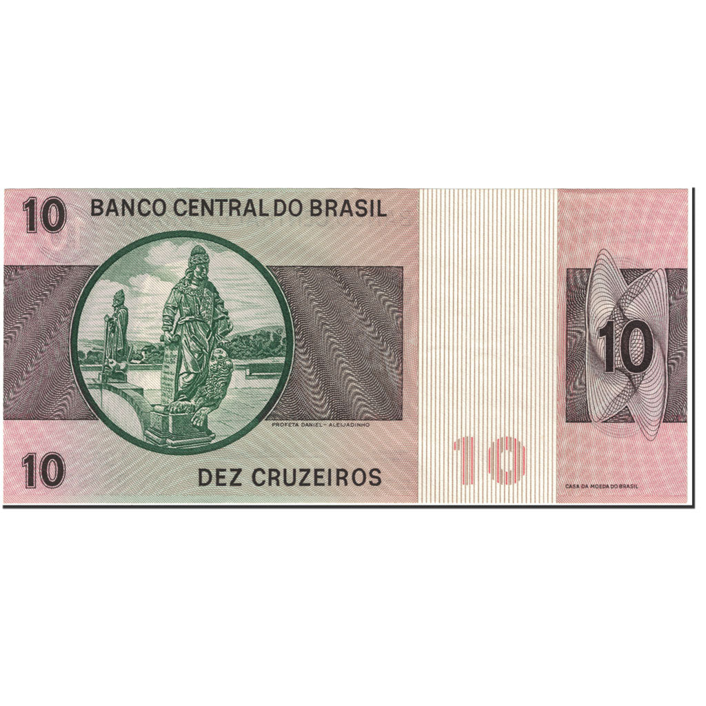 Geldschein, Brasilien, 10 Cruzeiros, 1974, Undated (1974), KM:193b, UNZ